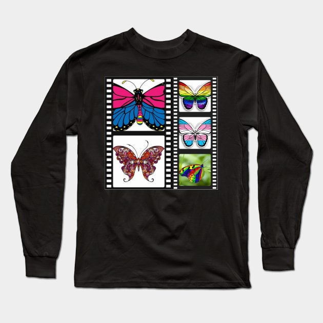 Butterfly Pride Long Sleeve T-Shirt by DorothyGoesGlamping